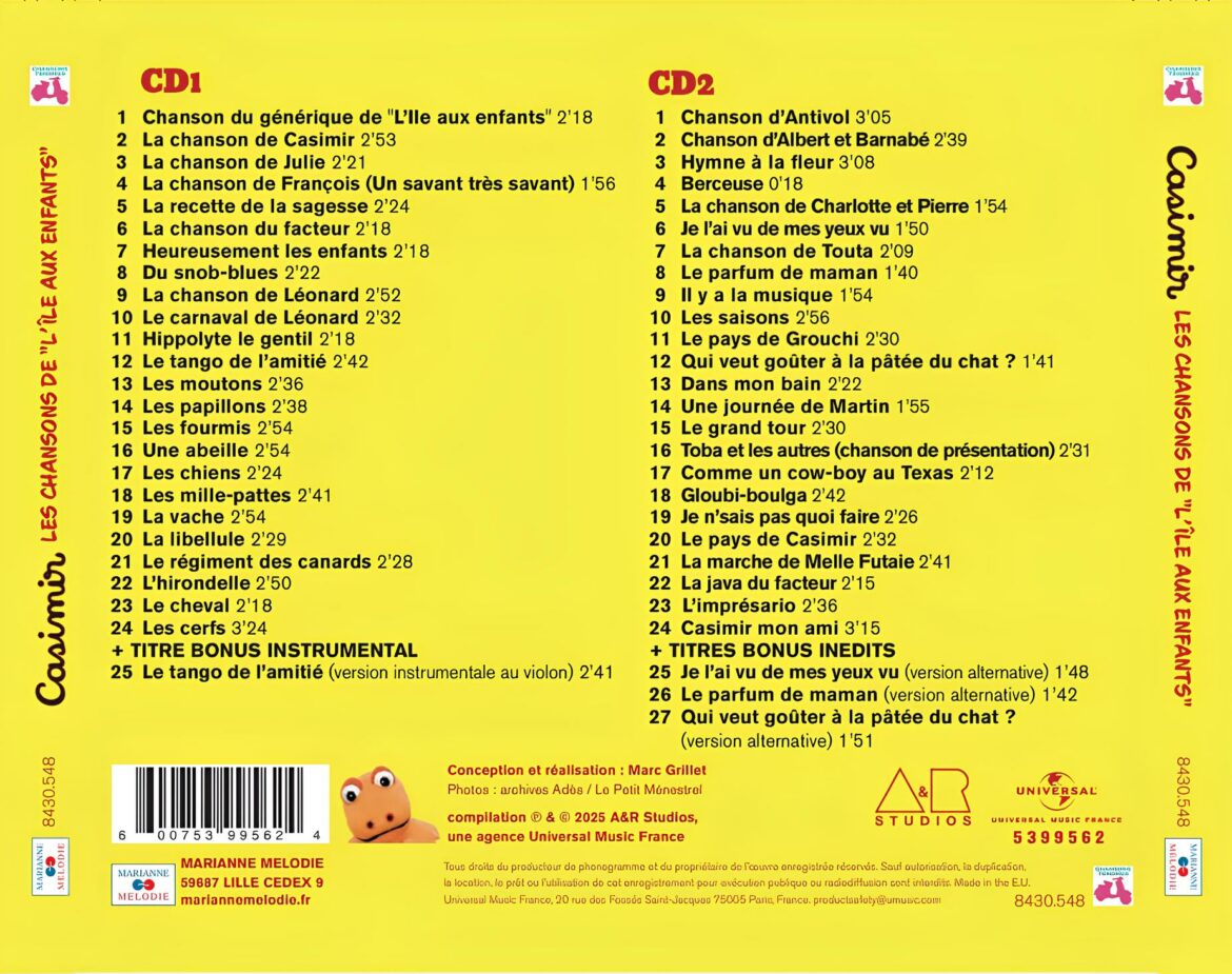 CD Casimir - Marianne Mélodie