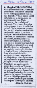 Le Monde - 15 février 1987